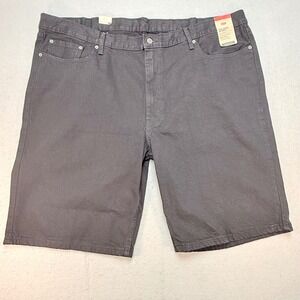 Levi's 469 Loose Fit Denim Shorts Below Knee‎ Black Cotton Size 48 NWT